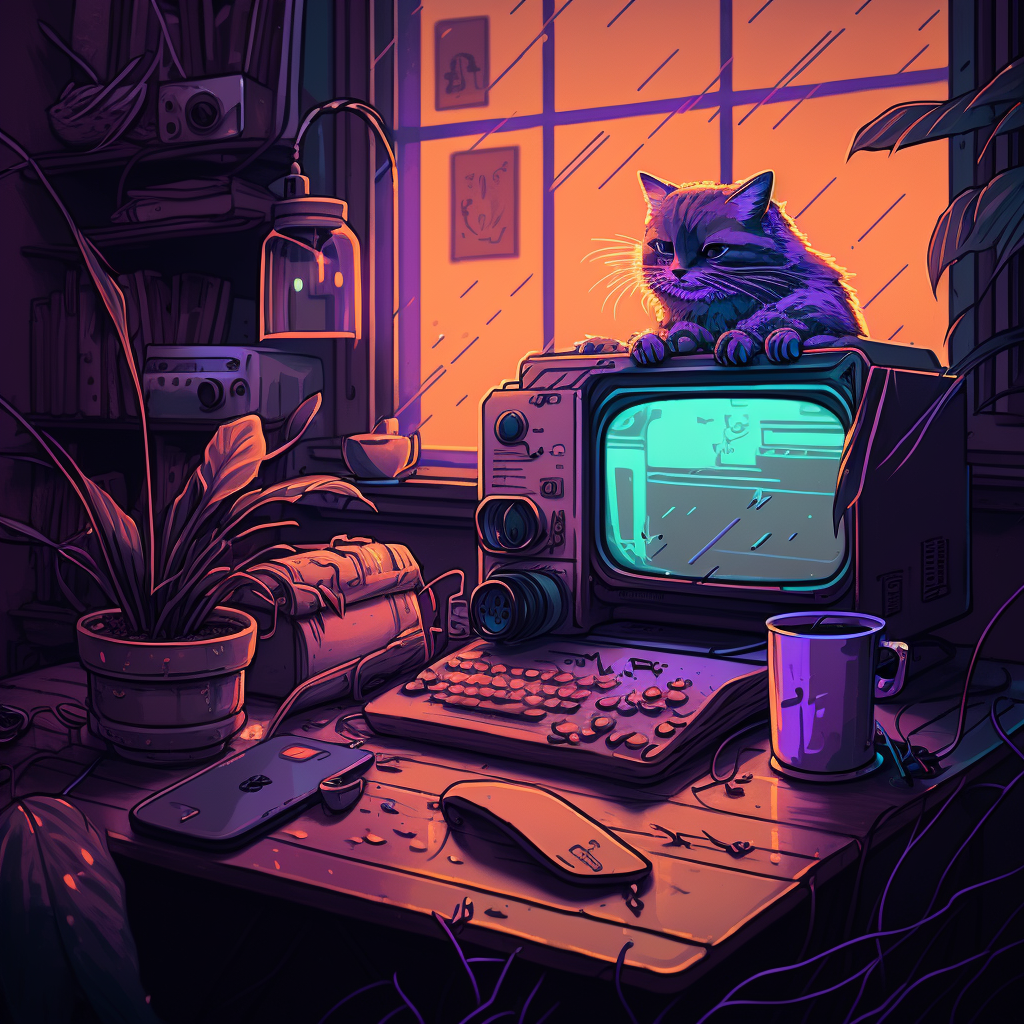 Warm Cozy Retro Room